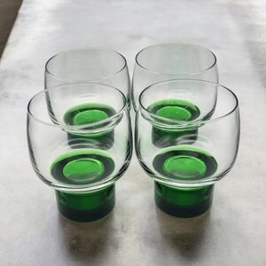 Vintage Luminarc Whisky Glasses Made In France 1970s